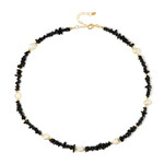 Black Tourmaline Silver Necklace