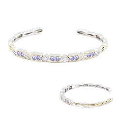 Brazalete en plata con Tanzanita (Gems en Vogue)