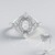 Anello in argento con Zaffiro Bianco