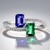 Anello in oro con Smeraldo Zambia AAA (CIRARI)