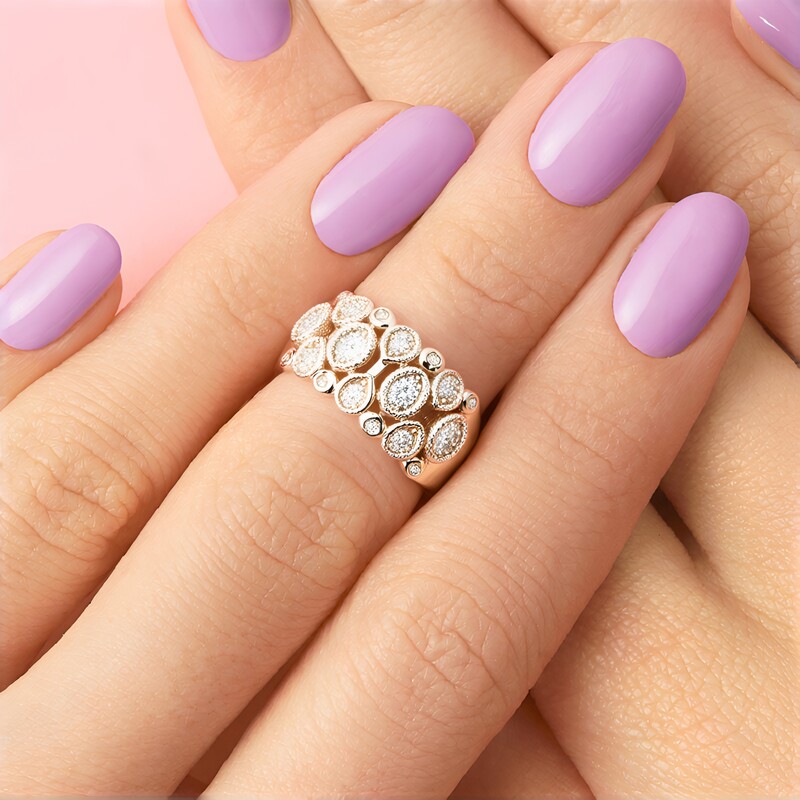 Bague en argent et Zircon