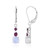 Pendientes en plata con Cuarzo azul lunar