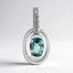 Ciondolo in argento con Zircone Ratanakiri (Pallanova)