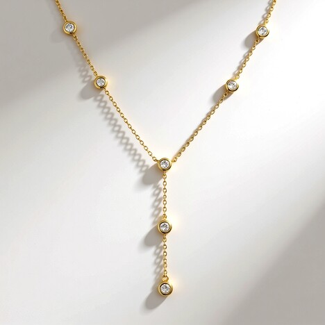 Collana in oro con Diamante Flawless (G) (de Melo Gold)