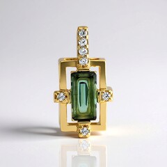 Ciondolo in argento con Indicolite (Adela Silber)