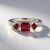 Anello in argento con Rubino del Madagascar
