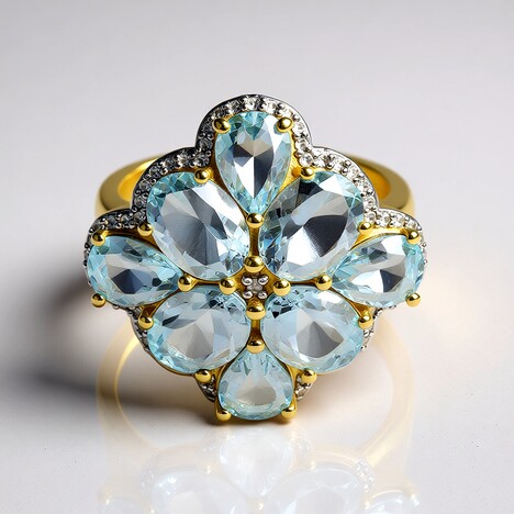 Anello in oro con Acquamarina Medina
