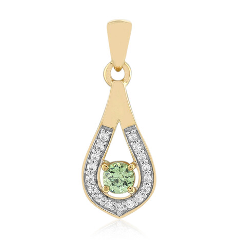 Gouden hanger met een Madagaskar Demantoid (John Ferry)
