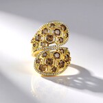 Bague en or et Diamant champagne I2 (de Melo Gold)