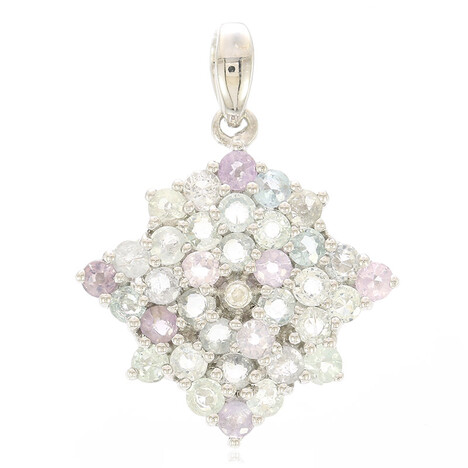 Kupfer-Turmalin-Silberanhänger