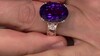 Zilveren ring met een amethist (Gems en Vogue)
