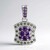 Ciondolo in argento con Ametista (Annette classic)