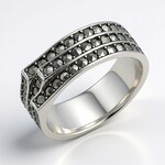 Anello in argento con Marcassite (MONOSONO COLLECTION)