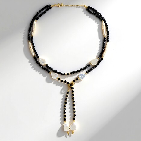Collana in argento con Perla d'Acqua Dolce Bianca (Riya)