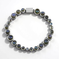 Bracelet en argent et Labradorite bleue de Maniry (KM by Juwelo)