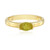Anillo en plata con Zafiro amarillo de Madagascar