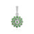 Tsavorit-Silberanhänger