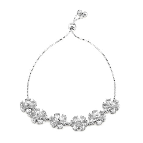 Bracelet en argent et Topaze blanche