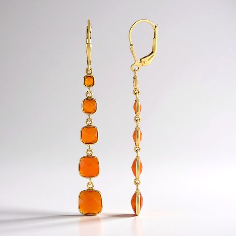 Orecchini in argento con Corniola (KM by Juwelo)