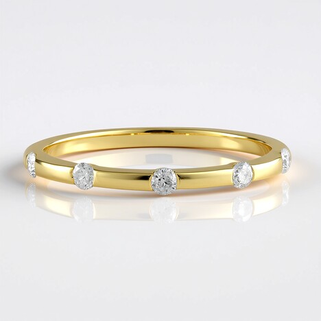 Anello in oro con Diamante I3 (H) (de Melo Gold)