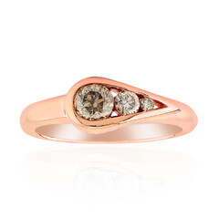 9K VS1 Argyle Rose De France Diamond Gold Ring (Annette)