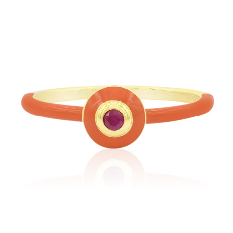 Anello in argento con Rubino della Birmania (MONOSONO COLLECTION)