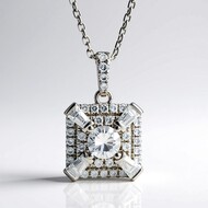 Collana in oro con Diamante SI2 (H) (CIRARI)
