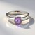 Anello in argento con Ametista Rose de France