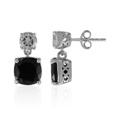 Orecchini in argento con Spinello Nero