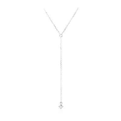 Weißer Topas-Silbercollier