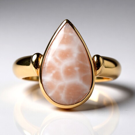 Anello in argento con Natrolite