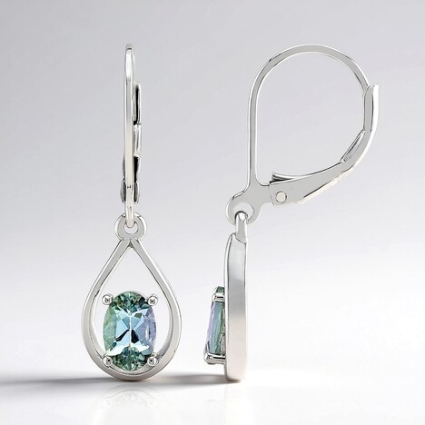 Orecchini in argento con Tanzanite Verde (non riscaldata)
