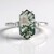 Bague en argent et Agate mousse