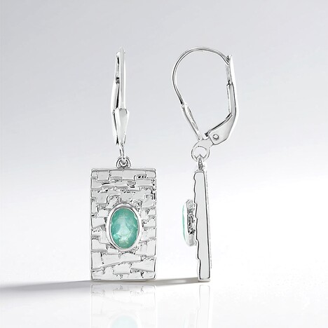 Orecchini in argento con Grandidierite (SAELOCANA)