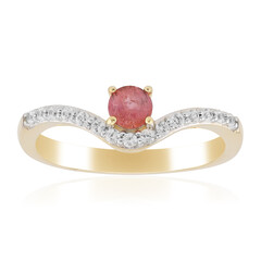 Gouden ring met een pezzottaiet