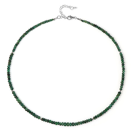Sambia-Smaragd-Silberhalskette