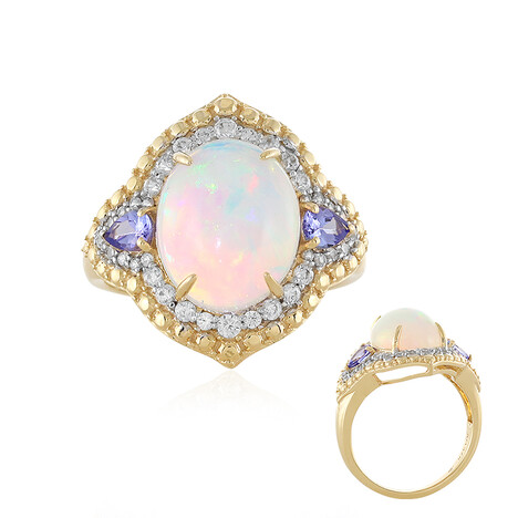 Anello in oro con Opale di Welo (Adela Gold)