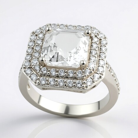 Anello in argento con Danburite