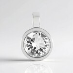Ciondolo in argento con Quarzo Bianco