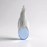 Ciondolo in argento con Calcedonio Acqua (MONOSONO COLLECTION)