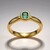 Anello in oro con Tormalina Paraíba (CUSTODANA)