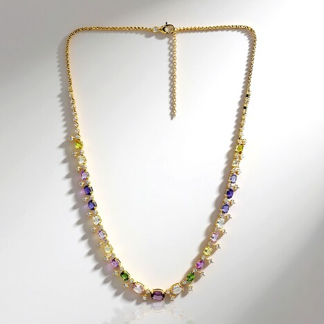 Collana in oro con Zaffiro Fancy (CIRARI)