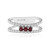 Anillo en plata con Espinela roja noble (de Melo Essence)