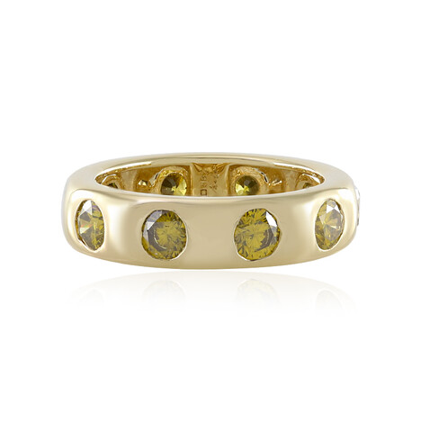 Anello in oro con Diamante Giallo I2 (de Melo)