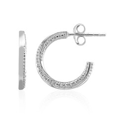 Orecchini in argento con Diamante I3 (I)
