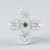 Anello in argento con Diopside Russo