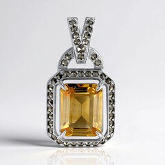Ciondolo in argento con Citrino (Annette classic)