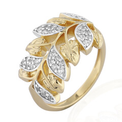 Zilveren ring met zirkonen (de Melo)