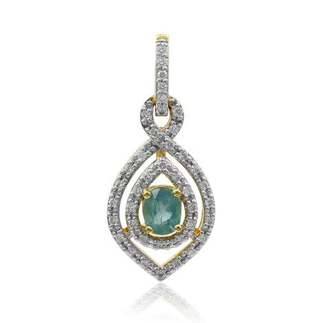 Ciondolo in oro con Grandidierite (AMAYANI)