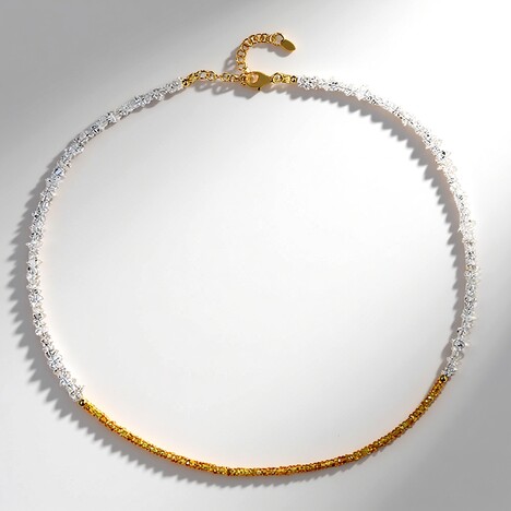 Collana in argento con Zaffiro Giallo